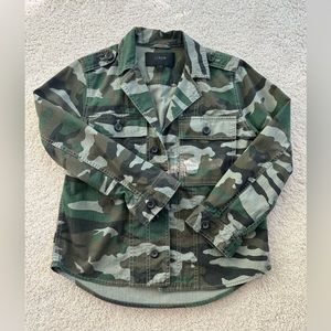 J. Crew Camo Utility Military Jacket